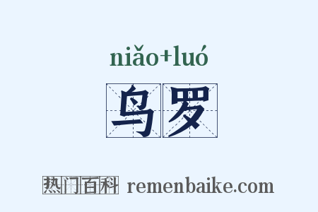 鸟罗是什么意思的图片